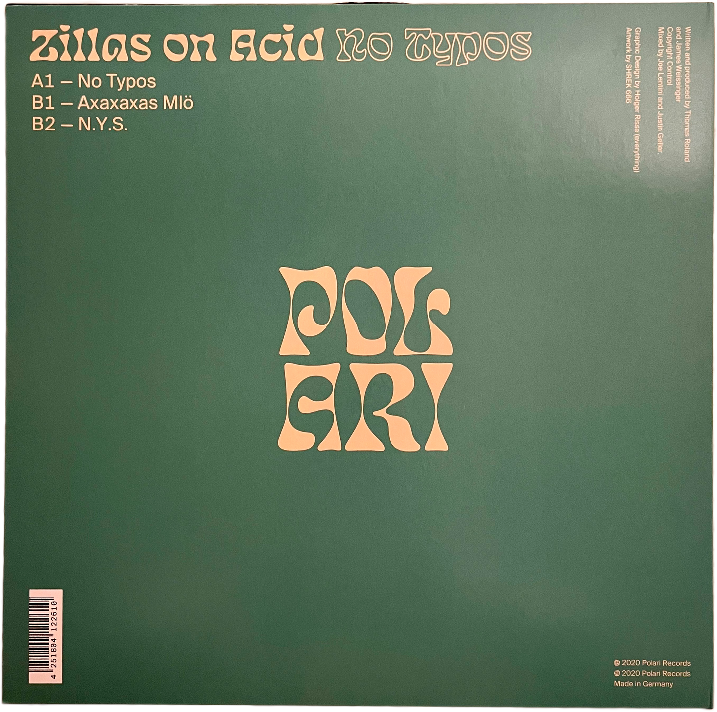 【Used】Zillas on Acid / No Typos