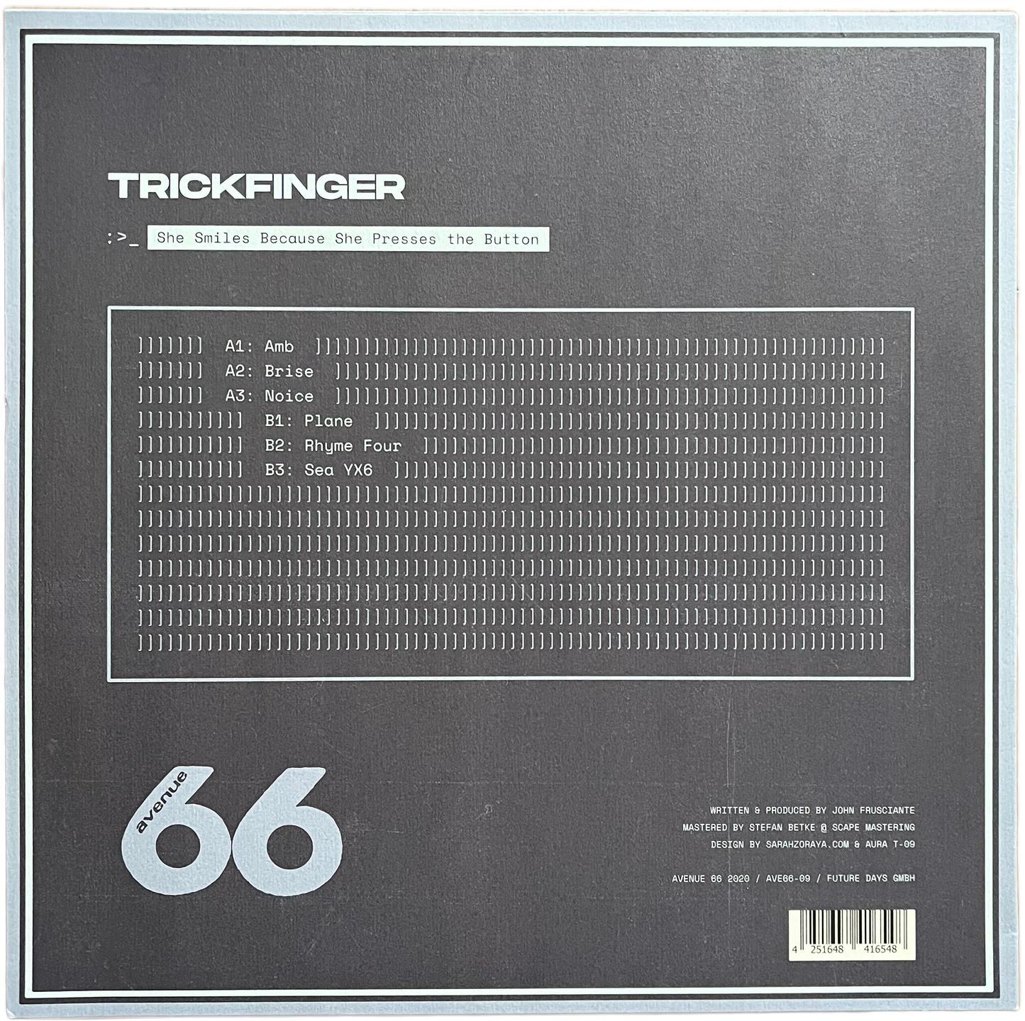 【Used】Trickfinger / She Smiles Because She Presses The Button