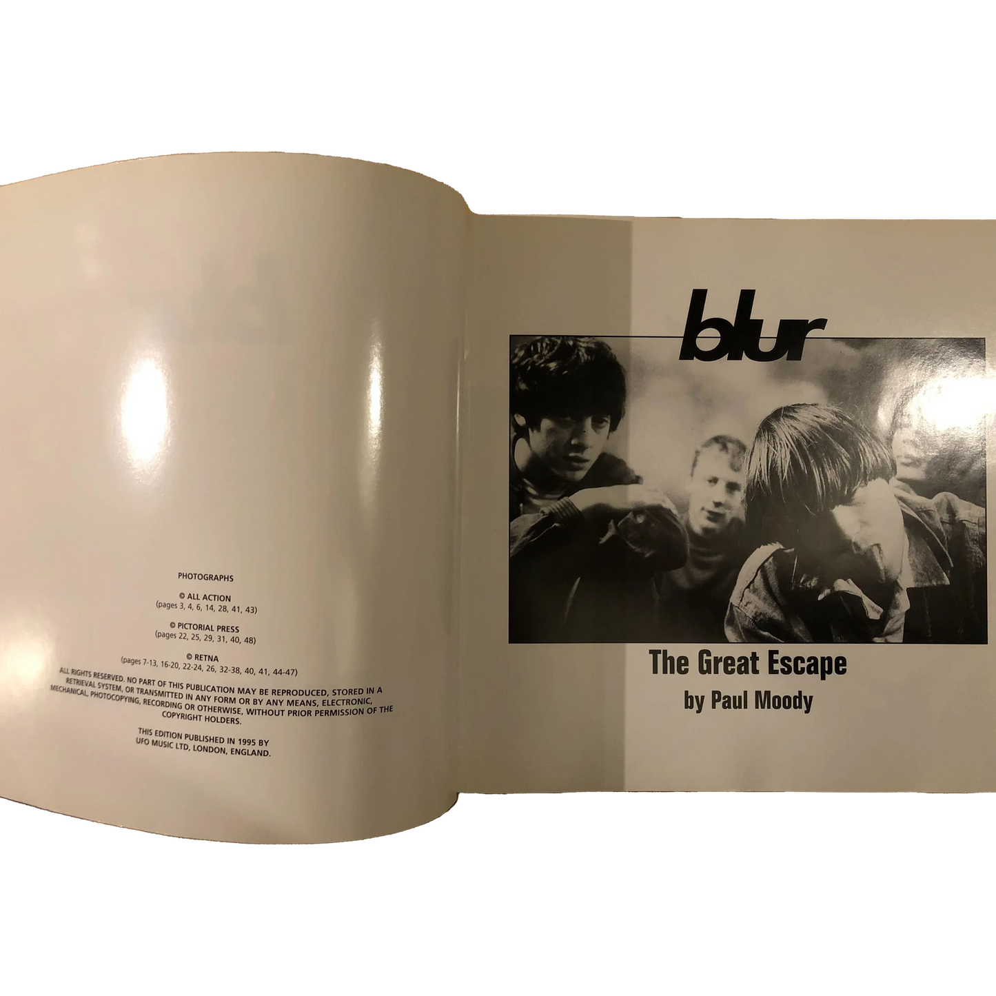 【Used】blur / The Great Escape Photo Book by Paul Moody